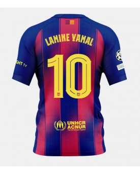Barcelona Lamine Yamal #10 Maglia Gara Casa Repliche 2025-26 Maniche Corte